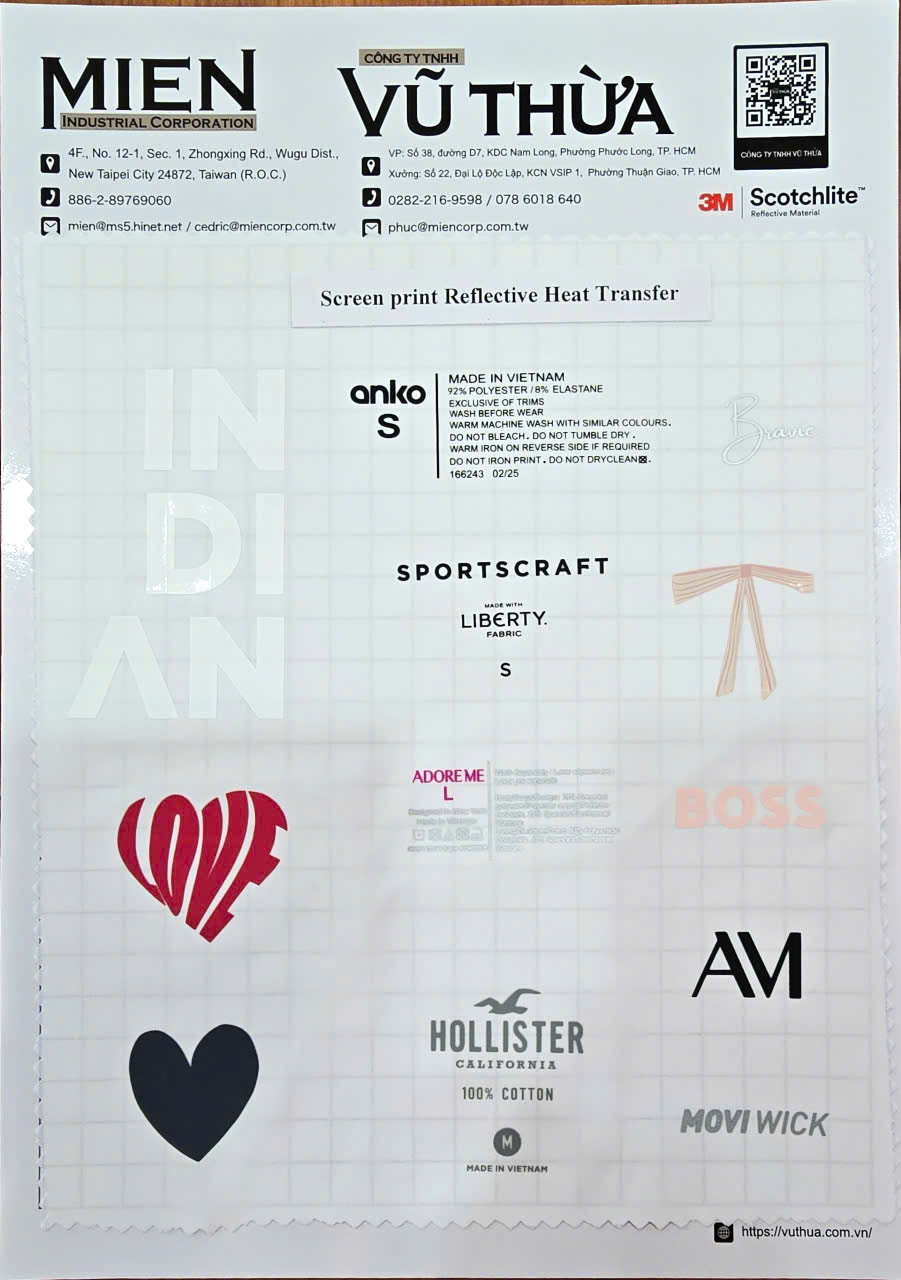 Nhãn ép nhiệt là gì? Giải pháp tem nhãn cho ngành may mặc